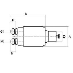 Solenoid Switch, starter HC-Cargo F032335227