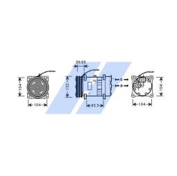 Compressor, air conditioning Highway Automotive 45157901