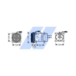 Compressor, air conditioning Highway Automotive 45130002