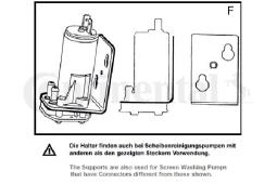 Washer Fluid Pump, window cleaning VDO 246-075-040-020Z
