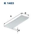 Filter, cabin air FILTRON K 1409A