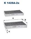 Filter, cabin air FILTRON K 1433A-2x