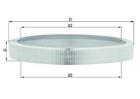 Air Filter MAHLE LX 984/5