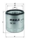 Oil Filter MAHLE OC 91D1