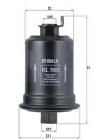 Fuel Filter MAHLE KL 560